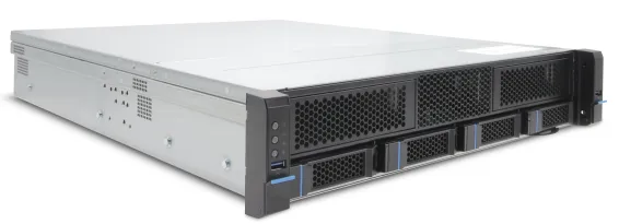 EXACQ - 1608-12T-2AL - Hybrid 2U Rackmount A-Series exacqVision NVR with 8 IP Professional licenses (64 max) and 16 analog channels, 12TB Internal JBOD storage. Linux Ubuntu 22.04 LTS OS on SSD, 8GB RAM, Dual 2.5GbE on-board, 4 x USB, 1 x HDMI, 2 x D