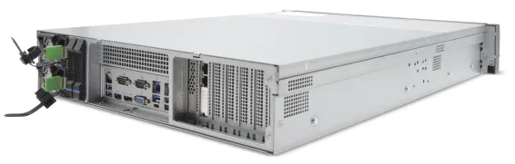 EXACQ - IP08-144T-FARL - IP 2U Rackmount Redundant Frontload A-Series exacqVision NVR with 8 IP Professional licenses (150 max), 144TB RAID6 configured storage (120TB usable). Linux Ubuntu 22.04 LTS OS on Dual SSD RAID1, redundant power supplies, 16G