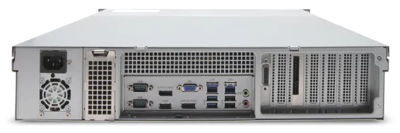 EXACQ - IP08-08T-2AW - IP 2U Rackmount A-Series exacqVision NVR with 8 IP Professional licenses (64 max), 8TB Internal JBOD storage. Windows 10 IoT Ent LTSC OS on SSD, 8GB RAM, Dual 2.5GbE on-board, 4 x USB, 1 x HDMI, 2 x DP, 1 x VGA. Includes rackmo
