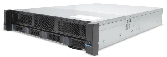 EXACQ - 1608-12T-2AL - Hybrid 2U Rackmount A-Series exacqVision NVR with 8 IP Professional licenses (64 max) and 16 analog channels, 12TB Internal JBOD storage. Linux Ubuntu 22.04 LTS OS on SSD, 8GB RAM, Dual 2.5GbE on-board, 4 x USB, 1 x HDMI, 2 x D