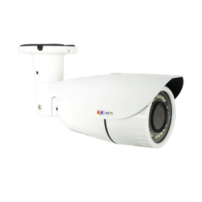 ACTI - A49 - 3MP Zoom Bullet with D/N, Adaptive IR, Extreme WDR, SLLS, 4.3x Zoom lens, f2.8-12mm/F1.4-2.8 (HOV:88°-25°), Adaptive iris, Auto Focus (for installation), H.265/H.264, 1080p/30fps, 2D+3D DNR, MicroSDHC/MicroSDXC, PoE/DC12V, IP66, IK10 (