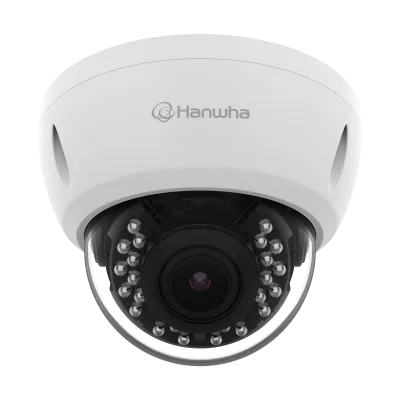 Hanwha - ACV-8081R - Wisenet A Series 5MP IR vandal dome camera, AHD / TVI / CVI / CVBS formats are available, 5MP @ 30fps, motorized vari-focal lens 3x (3.5~10.5mm) (99.1°~ 30.3°), WDR, IR distance 20m(65.6 ft), day & night, IP66, IK10, 12VDC, Analo