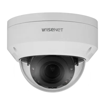 Hanwha - ANV-L7082R - Wisenet A Series outdoor vandal dome camera, 4MP @ 30 FPS,  motorized varifocal lens 3.1x (3.3~10.3mm) (94.8° ~ 28.1°), WiseStream II, triple codec (H.265/H.264/MJPEG), 120dB WDR, IR LEDs 30m (98.43ft), day & night (ICR), virtua