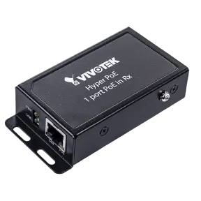 Vivotek - AP-FHP-0100-R - Hyper PoE PoE in Rx, 1x Hyper PoE Port, 1x FE RJ45, 1 DCJack