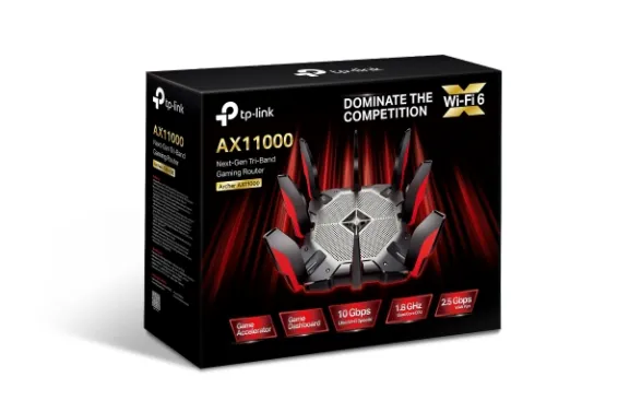 TP-Link - ARCHER AX10000 - AX10000 TRI-BAND WI-FI 6 WRLS GAMING ROUTER