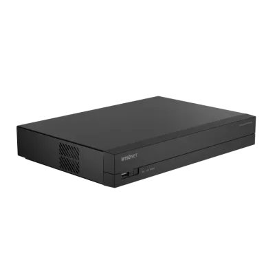 Hanwha - ARD-810 - A-Series 8CH DVR, AHD / TVI / CVI up to 5MP Half, CVBS (NTSC/Pal), Max. Analog 8CH + NW 2CH(2MP), 12/12fps@5MP(Half), 15/12fps@4MP(Half), 15/12fps@2MP recording, H.265/H.264/MJPEG, Recording Bandwidth Max. 40Mbps. 1CH audio input/ 