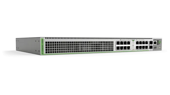 Hanwha - HV-GS980MX/18HSm - L3 Stackable Switch, 16x 100M/1/2.5/5G-T PoE++ 