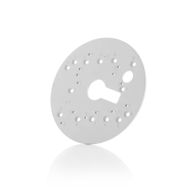 Arecont Vision - AV-EBAR-W - Round Electrical Box Adapter Plate for SurroundVideo Omni SX and Contera Series Cameras