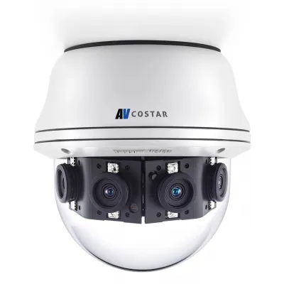 Arecont Vision - AV08CPD-118 - 8 Megapixel (MP) H.265/H.264 All-in-One 180° Panoramic True Day/Night Indoor/Outdoor Dome IP Camera