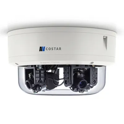 Arecont Vision - AV8476RS - 8MP Zoom Pan Tilt & Day/Night 7680x1080 H.265/H.264 Contera Omni Directional Remote Setup Outdoor Dome