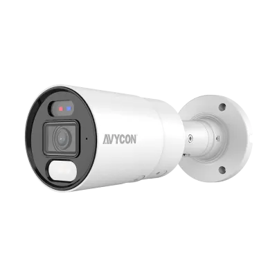 AVYCON - AVC-NDB51F28 - 5MP H.265 Fixed Bullet Network Camera Active Deterrence 24/7 Color