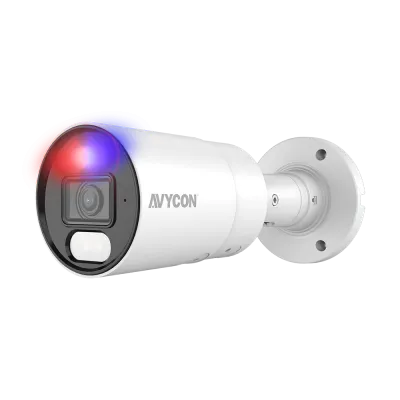 AVYCON - AVC-NDB51F28 - 5MP H.265 Fixed Bullet Network Camera Active Deterrence 24/7 Color