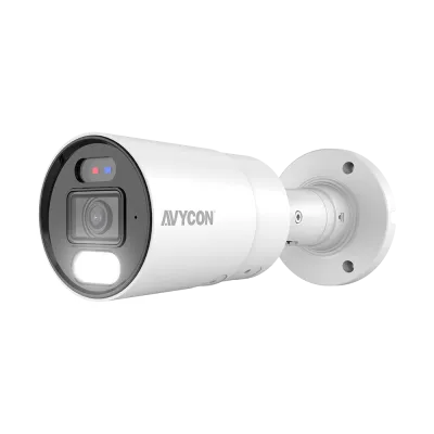 AVYCON - AVC-NDB51F28 - 5MP H.265 Fixed Bullet Network Camera Active Deterrence 24/7 Color