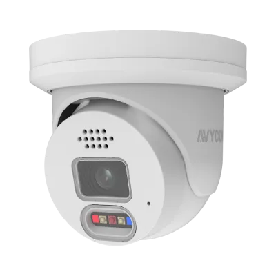 AVYCON - AVC-NDE51F28 - 5MP H.265 Turret Network Camera Active Deterrence 24/7 Color