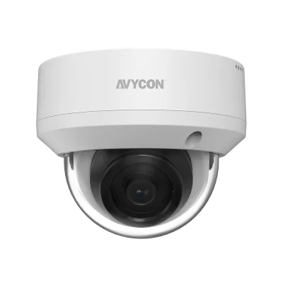 AVYCON - AVC-NDV51F28 - 5MP H.265 Fixed Vandal Dome Network Camera Active Deterrence 24/7 Color