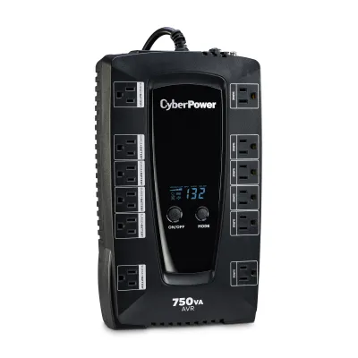 Cyber Power - AVRG750LCD - UPS SYSTEMS Intelligent LCD, 750VA/450W, Simulated Sine Wave, NEMA 5-15P, 5 ft cord