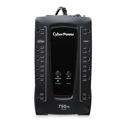 Cyber Power - AVRG750U - UPS SYSTEMS AVR, 750VA/450W, Simulated Sine Wave, NEMA 5-15P, 5 ft cord
