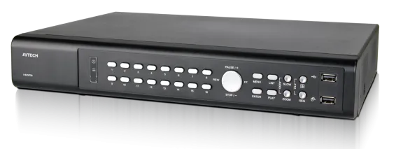 AVTECH - AVZ2116-8TB - 16CH 5 in 1 + Push Video + IVS + RS485 + 1080P Real Time, 8TB Preinstalled
