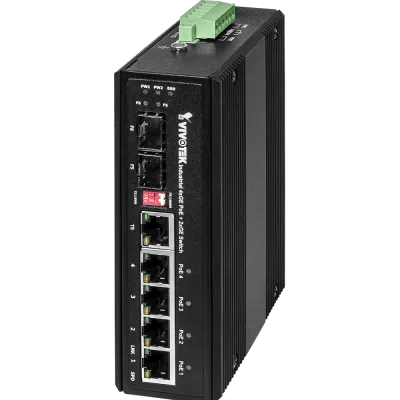 Vivotek - AW-IHT-0601 - Industrial 4XGE POE+2XGE SWITCH  SFP 12V-56V