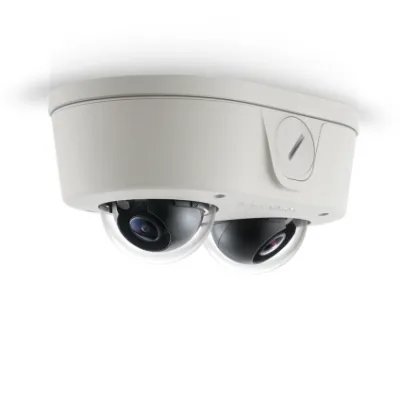 Arecont Vision - AV6656DN-NL - MicroDome Duo, 2 Sensor Camera, 6 Megapixel Total,  WDR, Remote Focus & Day/Night H.264/MJPEG, SNAPs