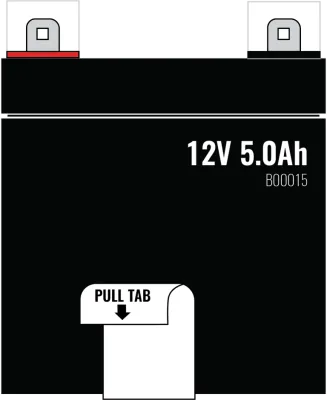 Minuteman - B00015 - Replacement Batteries 12 Volt 5 Amp Hour