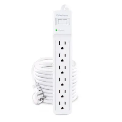 CYBERPOWER - B625 - 6 OL, 25' cord, 1500J, white