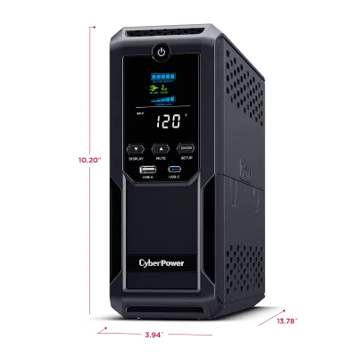 Cyber Power - BRG1500AVRLCD2 - UPS SYSTEMS Intelligent LCD 1500VA/900W Line Interactive, Mini-tower