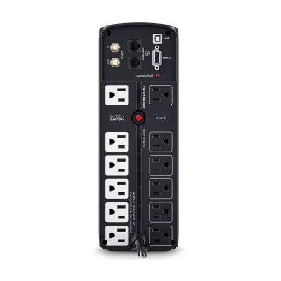 Cyber Power - BRG1500AVRLCD - UPS SYSTEMS Intelligent LCD, 1500VA/900W, Simulated Sine Wave, NEMA 5-15P, 6 ft cord