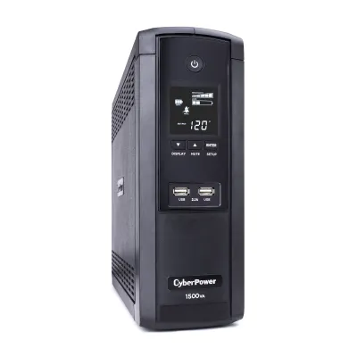 Cyber Power - BRG1500AVRLCD - UPS SYSTEMS Intelligent LCD, 1500VA/900W, Simulated Sine Wave, NEMA 5-15P, 6 ft cord