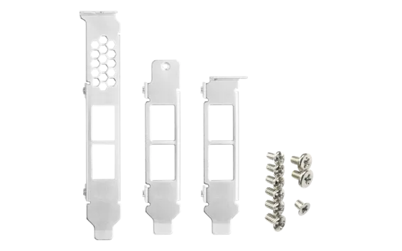 QNAP - BRKT-QXG-10G2T - Full-height/low-profile/flat Brackets for Dual-port RJ45 NIC