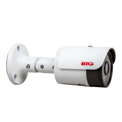 BOLIDE - BTG-N1935 - H.265 8MP ( 4K ) 3.6mm Fixed Lens IP66 IR Bullet Camera, POE, 12VDC, IR Up to 65ft, , Micro SD Card Slot, Alarm In/Out, NDAA Compliant, ONVIF