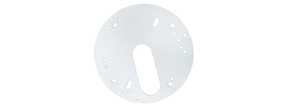Lilin - BTR07W - Single Gang Box Adapter Plate Indoor Supports Camera Models SD22, MD22, SR63, MR63, MR30, SR64, MR64, PZD64, MR29, MR65, AHD65, and FR33