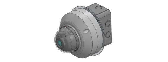 Lilin - BTR07W - Single Gang Box Adapter Plate Indoor Supports Camera Models SD22, MD22, SR63, MR63, MR30, SR64, MR64, PZD64, MR29, MR65, AHD65, and FR33