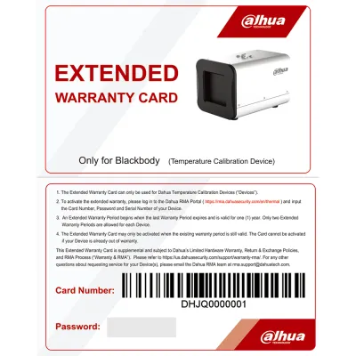 Dahua - Blackbody Card(USA) - Extended Warranty