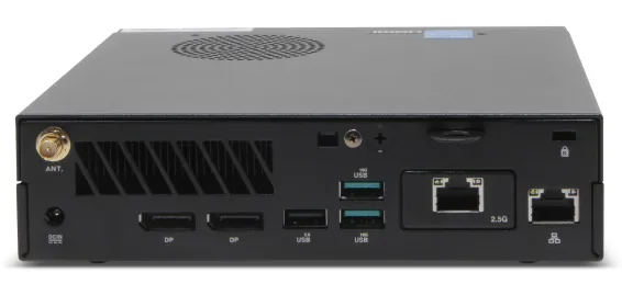EXACQ - C2-00T-16SL - Live monitoring C-Series exacqVision 16 stream workstation (Single display support), 0TB storage. Linux Ubuntu 22.04 LTS OS on SSD, 8GB RAM, 1 X 1GbE, 1 x 2.5GbE, 8 x USB, 2 x DP, WiFi & BLE. Includes VESA mount kit, mouse and k
