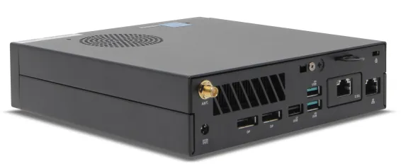 EXACQ - C2-00T-16SL - Live monitoring C-Series exacqVision 16 stream workstation (Single display support), 0TB storage. Linux Ubuntu 22.04 LTS OS on SSD, 8GB RAM, 1 X 1GbE, 1 x 2.5GbE, 8 x USB, 2 x DP, WiFi & BLE. Includes VESA mount kit, mouse and k