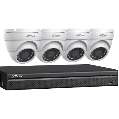 DAHUA - C542E42A - HDCVI KIT: 4-CH PENTA-BRID DVR + 4 X 2MP, MINI EYEBALL CAMERAS