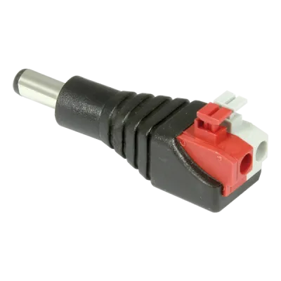 SECO-LARM - CA-161P - 2.1mm DC Plug-to-Terminal Block (Screwless)