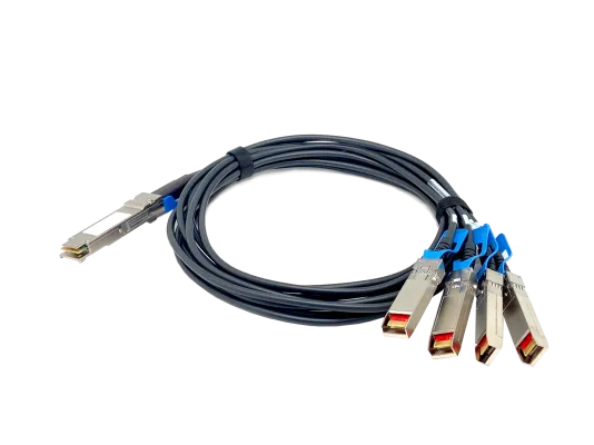 QNAP - CAB-DAC15M-Q28B4 - QSFP28 100GbE break out four SFP28 25GbE twinaxial direct attach cable, 1.5M