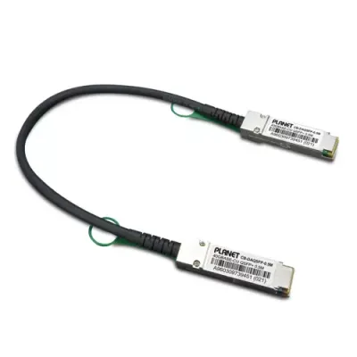 PLANET - CB-DAQSFP-0.5M - 40G QSFP+ Direct Attach Copper Cable for XGS3-24242(v2) hardware stacking port - 0.5 Meters