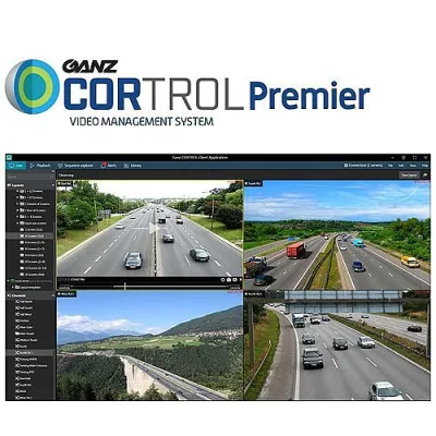 Ganz - ZNS-UP1Ch-GL-1Ch - CORTROL Premier Global Video Surveillance Software License Upgrade, 1-Channel Pack