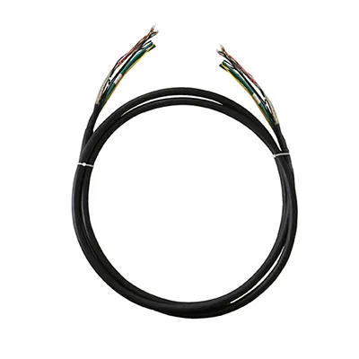 VideoTec - CMAN1200 - Armoured black cable, available by the meter (minimum order 10m): 1 Ethernet cable, 3 power supply wires, 1 coaxial video cable, 7 wires for alarms, relays and telemetry
