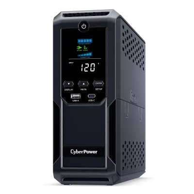 Cyber Power - CP1350AVRLCD3 - UPS SYSTEMS Intelligent LCD, 1350VA/815W Line Interactive UPS, Mini-tower, 12 Outlets