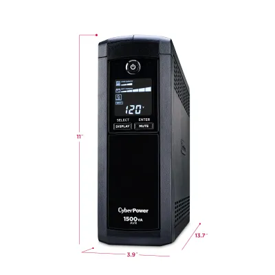 Cyber Power - CP1500AVRLCDTAA - UPS SYSTEMS TAA Compliant UPS 1500VA/900W Line Interactive UPS, Mini-tower