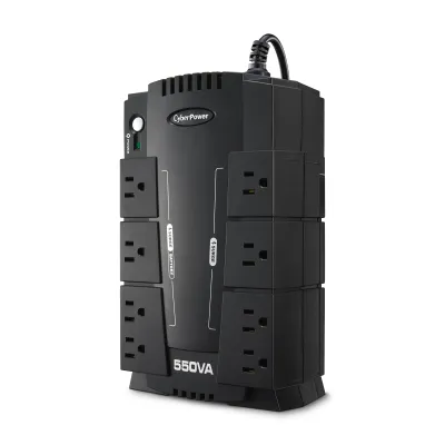 Cyber Power - CP550SLG - 550VA/330W, Simulated Sine Wave, NEMA 5-15P, 5 ft cord