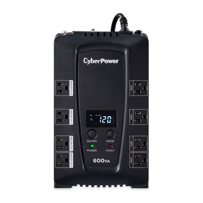 Cyber Power - CP600LCD - UPS SYSTEMS Intelligent LCD, 600VA/340W, Simulated Sine Wave