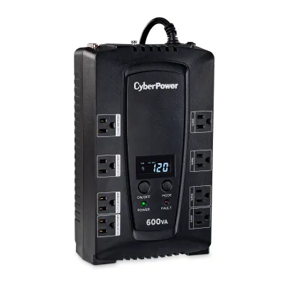 Cyber Power - CP600LCD - UPS SYSTEMS Intelligent LCD, 600VA/340W, Simulated Sine Wave