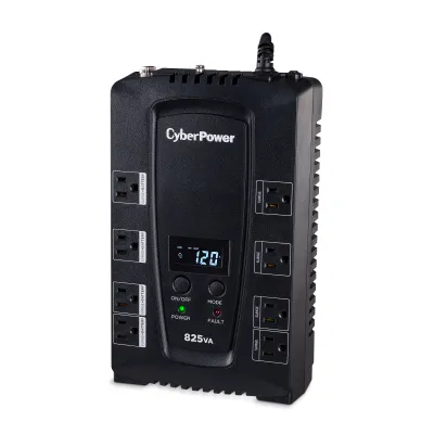Cyber Power - CP825LCD - UPS SYSTEMS Intelligent LCD 825VA/450W, Simulated Sine Wave