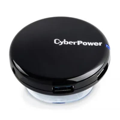 Cyber Power - CPH430PB - Up to 5 Gbps Transfer Rate, USB 3.0, 4, LED Power Indicator, Limited Lifetime Warranty