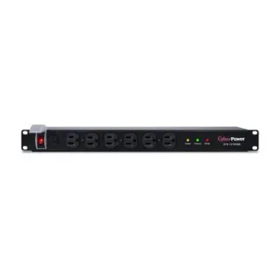Cyber Power - CPS1215RMS - 1800 J, 120 V, 12 NEMA 5-20R (6 front, 6 rear), 15 ft cord, 3 Year Warranty